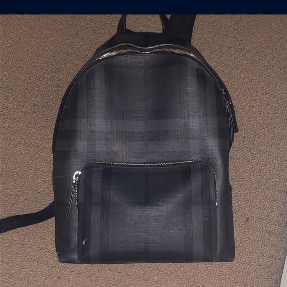 Burberry original print leather backpack